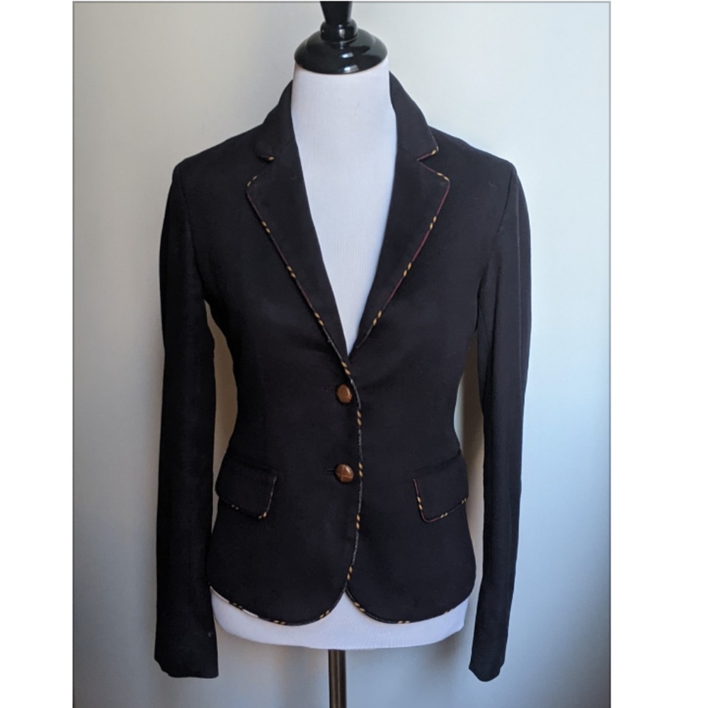 J.Crew Navy Cashmere Blazer Size 0